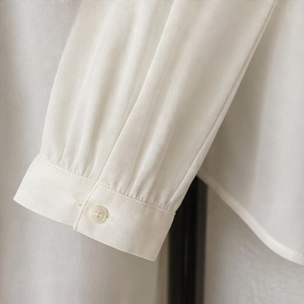 Ivory Wrap Blouse - Picture 5 of 6